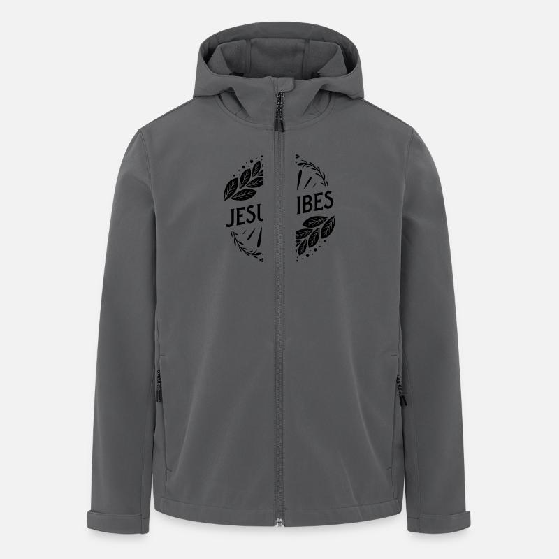 Jesus Vibes - Recycelte Männer Softshell-Jacke von Stanley/Stella - Anthrazit