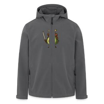 avocado samurai - Recycelte Männer Softshell-Jacke von Stanley/Stella - Anthrazit - Vorne - AI Model Male 185 light (185cm)