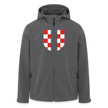 croatia sahovnica SAMO http://WWW.CROATIAN-TEAM.de - Recycelte Männer Softshell-Jacke von Stanley/Stella - Anthrazit - Vorne - AI Model Male 185 light (185cm)