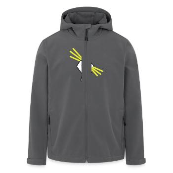 Leuchtstäbchen - Knicklicht - Faust - Recycelte Männer Softshell-Jacke von Stanley/Stella - Anthrazit - Vorne - AI Model Male 185 light (185cm)