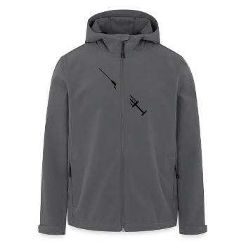 Spritze - Recycelte Männer Softshell-Jacke von Stanley/Stella - Anthrazit - Vorne - AI Model Male 185 light (185cm)