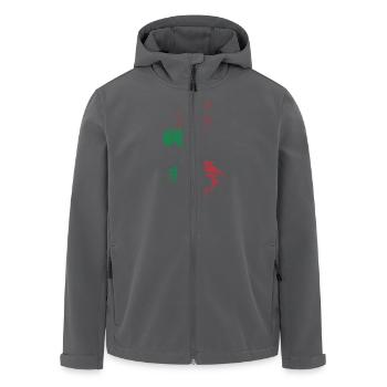 Italien - Recycelte Männer Softshell-Jacke von Stanley/Stella - Anthrazit - Vorne - AI Model Male 185 light (185cm)