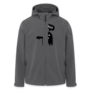 Spooky „Boo!“ - Recycelte Männer Softshell-Jacke von Stanley/Stella - Anthrazit - Vorne - AI Model Male 185 light (185cm)