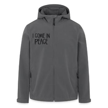 I Come In Peace Partnerlook - Recycelte Männer Softshell-Jacke von Stanley/Stella - Anthrazit - Vorne - AI Model Male 185 light (185cm)