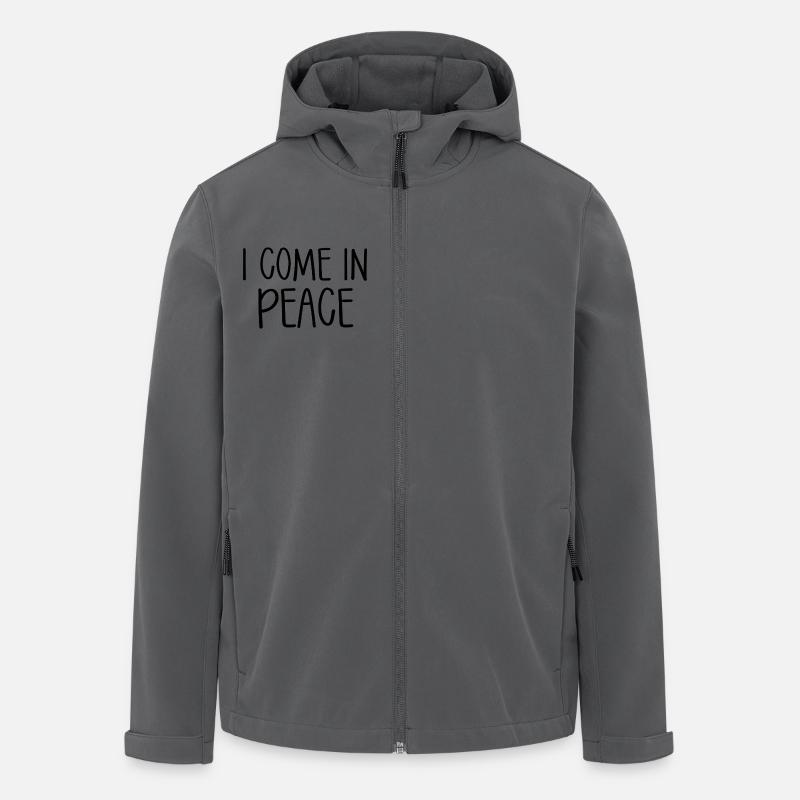 I Come In Peace Partnerlook - Men’s Recycled Softshell Jacket by Stanley/Stella - anthracite