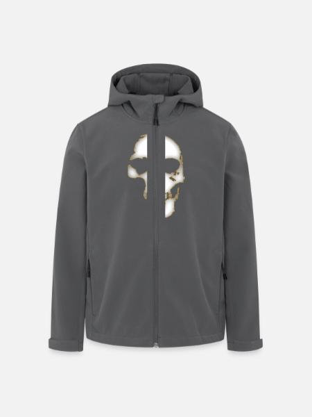 Skull - Recycelte Männer Softshell-Jacke von Stanley/Stella - Anthrazit