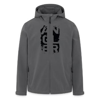 Angler - Recycelte Männer Softshell-Jacke von Stanley/Stella - Anthrazit - Vorne - AI Model Male 185 light (185cm)