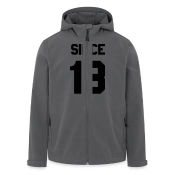 Together since Paarshirt - Recycelte Männer Softshell-Jacke von Stanley/Stella - Anthrazit - Vorne - AI Model Male 185 light (185cm)