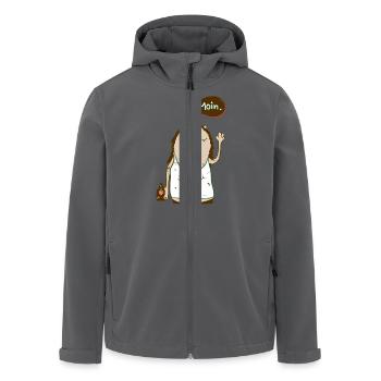 St. Pauli Knut - Recycelte Männer Softshell-Jacke von Stanley/Stella - Anthrazit - Vorne - AI Model Male 185 light (185cm)