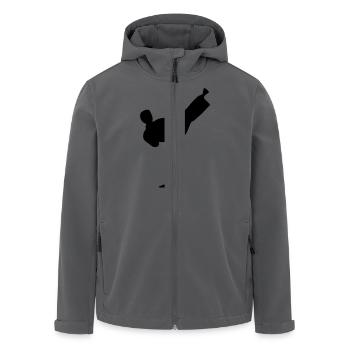 highkick karate teakwondo fight fighter - Recycelte Männer Softshell-Jacke von Stanley/Stella - Anthrazit - Vorne - AI Model Male 185 light (185cm)