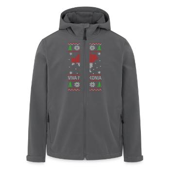 Franken Weihnacht - Recycelte Männer Softshell-Jacke von Stanley/Stella - Anthrazit - Vorne - AI Model Male 185 light (185cm)