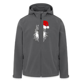 Graue Katze Weihnachten - Recycelte Männer Softshell-Jacke von Stanley/Stella - Anthrazit - Vorne - AI Model Male 185 light (185cm)