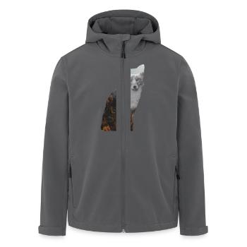 Fuchs - Recycelte Männer Softshell-Jacke von Stanley/Stella - Anthrazit - Vorne - AI Model Male 185 light (185cm)