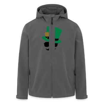 Go Green Moustache - Recycelte Männer Softshell-Jacke von Stanley/Stella - Anthrazit - Vorne - AI Model Male 185 light (185cm)