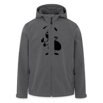 Ameise mit Daumen hoch - Recycelte Männer Softshell-Jacke von Stanley/Stella - Anthrazit - Vorne - AI Model Male 185 light (185cm)