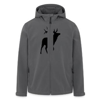Hirsch - Recycelte Männer Softshell-Jacke von Stanley/Stella - Anthrazit - Vorne - AI Model Male 185 light (185cm)