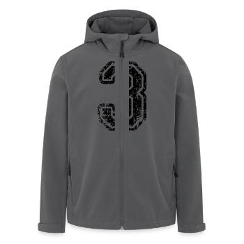 3 - Nummer - Recycelte Männer Softshell-Jacke von Stanley/Stella - Anthrazit - Vorne - AI Model Male 185 light (185cm)