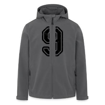 9 - Nummer - Recycelte Männer Softshell-Jacke von Stanley/Stella - Anthrazit - Vorne - AI Model Male 185 light (185cm)