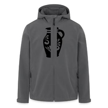 BEMBEL | Frankfurt Motive - Recycelte Männer Softshell-Jacke von Stanley/Stella - Anthrazit - Vorne - AI Model Male 185 light (185cm)