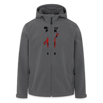 Mr. Punk - Recycelte Männer Softshell-Jacke von Stanley/Stella - Anthrazit - Vorne - AI Model Male 185 light (185cm)