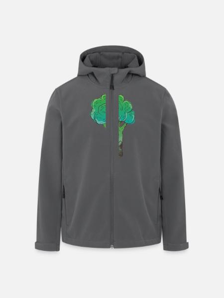 Brokkoli - Recycelte Männer Softshell-Jacke von Stanley/Stella - Anthrazit