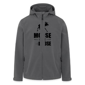 Moose On The Loose - Recycelte Männer Softshell-Jacke von Stanley/Stella - Anthrazit - Vorne - AI Model Male 185 light (185cm)