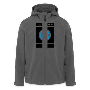 Waschmaschine - Recycelte Männer Softshell-Jacke von Stanley/Stella - Anthrazit - Vorne - AI Model Male 185 light (185cm)