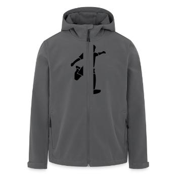 Fußball - Soccer - Recycelte Männer Softshell-Jacke von Stanley/Stella - Anthrazit - Vorne - AI Model Male 185 light (185cm)