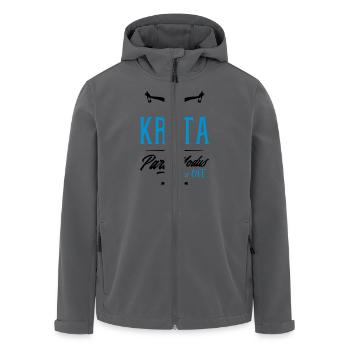 kreta party modus design - Recycelte Männer Softshell-Jacke von Stanley/Stella - Anthrazit - Vorne - AI Model Male 185 light (185cm)