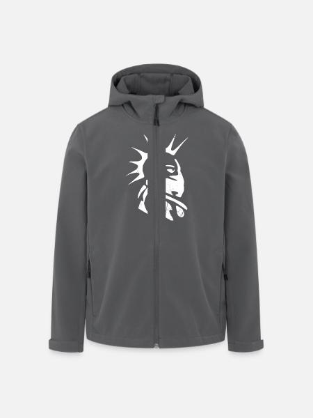 Punk - Recycelte Männer Softshell-Jacke von Stanley/Stella - Anthrazit