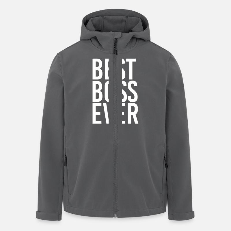 BEST BOSS EVER - Recycelte Männer Softshell-Jacke von Stanley/Stella - Anthrazit