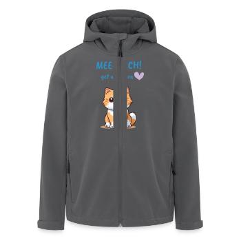 Aua! Wir wünschen Ihnen eine schnelle Genesung - Recycelte Männer Softshell-Jacke von Stanley/Stella - Anthrazit - Vorne - AI Model Male 185 light (185cm)