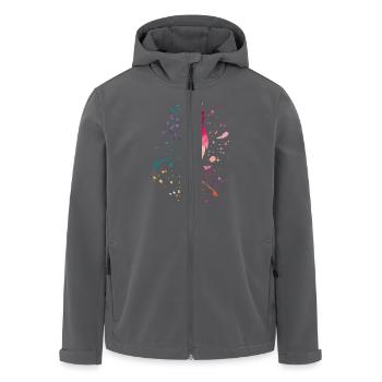 pferdekopf bunt - Recycelte Männer Softshell-Jacke von Stanley/Stella - Anthrazit - Vorne - AI Model Male 185 light (185cm)