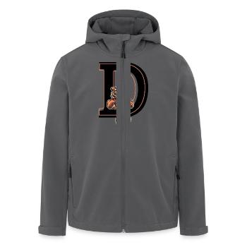 Lettre d tigre - idée cadeau - Veste softshell homme en polyester recyclé Stanley/Stella - charbon - Devant - AI Model Male 185 light (185cm)