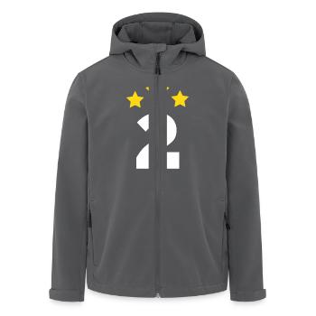 2 Jahre Stern - Geschenk zum 2. Jahrestag - Recycelte Männer Softshell-Jacke von Stanley/Stella - Anthrazit - Vorne - AI Model Male 185 light (185cm)