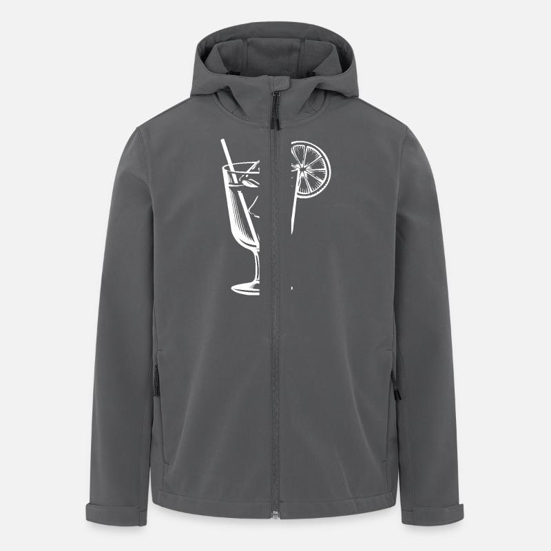 Boisson à la limonade - Veste softshell homme en polyester recyclé Stanley/Stella - charbon