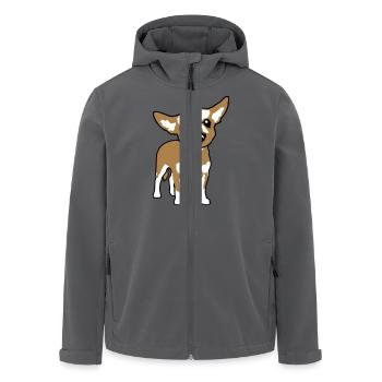 Chihuahua Kleiner Hund Böse Knirschen Nervig Wut - Recycelte Männer Softshell-Jacke von Stanley/Stella - Anthrazit - Vorne - AI Model Male 185 light (185cm)