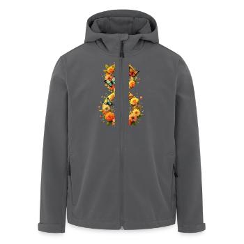 Frauentag: 8. Marsch gemeinsam für Stärke und Freiheit - Recycelte Männer Softshell-Jacke von Stanley/Stella - Anthrazit - Vorne - AI Model Male 185 light (185cm)