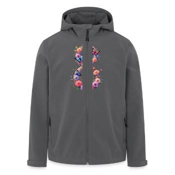 Frauentag: 8. Marsch gemeinsam für Stärke und Freiheit - Recycelte Männer Softshell-Jacke von Stanley/Stella - Anthrazit - Vorne - AI Model Male 185 light (185cm)