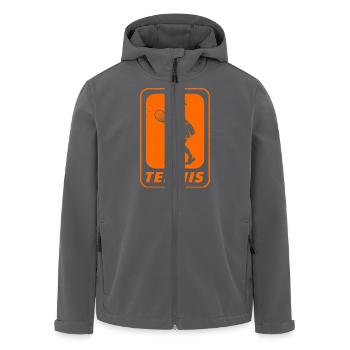 Tennis Vintage Tennis Lover Tennisspieler Spruch - Recycelte Männer Softshell-Jacke von Stanley/Stella - Anthrazit - Vorne - AI Model Male 185 light (185cm)