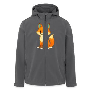 fuchs comic - Recycelte Männer Softshell-Jacke von Stanley/Stella - Anthrazit - Vorne - AI Model Male 185 light (185cm)