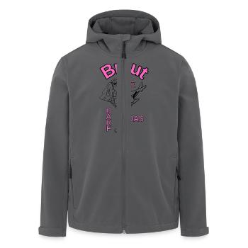 BrautSIE DARF DAS... Jungesellinnenabschied - Recycelte Männer Softshell-Jacke von Stanley/Stella - Anthrazit - Vorne - AI Model Male 185 light (185cm)