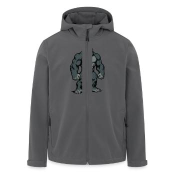 gorilla - Recycelte Männer Softshell-Jacke von Stanley/Stella - Anthrazit - Vorne - AI Model Male 185 light (185cm)