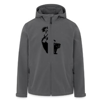 Stinktier - Recycelte Männer Softshell-Jacke von Stanley/Stella - Anthrazit - Vorne - AI Model Male 185 light (185cm)