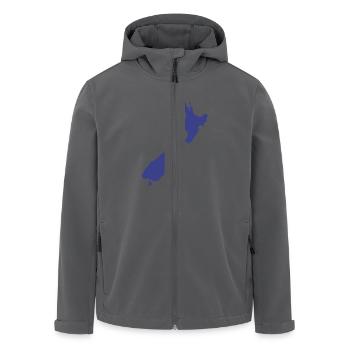 Neuseeland Karte - Recycelte Männer Softshell-Jacke von Stanley/Stella - Anthrazit - Vorne - AI Model Male 185 light (185cm)