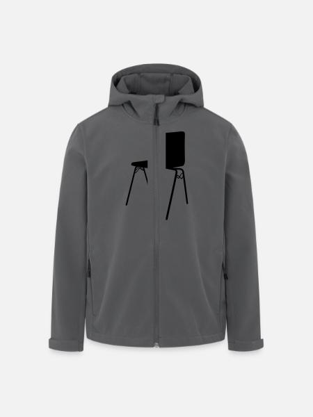 stuhl - Recycelte Männer Softshell-Jacke von Stanley/Stella - Anthrazit