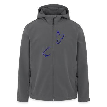 Neuseeland - Recycelte Männer Softshell-Jacke von Stanley/Stella - Anthrazit - Vorne - AI Model Male 185 light (185cm)