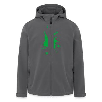 Paintball - Recycelte Männer Softshell-Jacke von Stanley/Stella - Anthrazit - Vorne - AI Model Male 185 light (185cm)