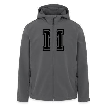 M - Recycelte Männer Softshell-Jacke von Stanley/Stella - Anthrazit - Vorne - AI Model Male 185 light (185cm)