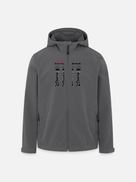 In den Kolben liegt die.. - Recycelte Männer Softshell-Jacke von Stanley/Stella - Anthrazit